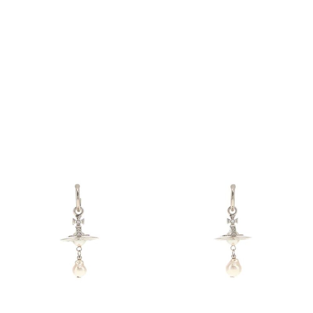 Vivienne Westwood Women Silver Metal Aleksa Earrings